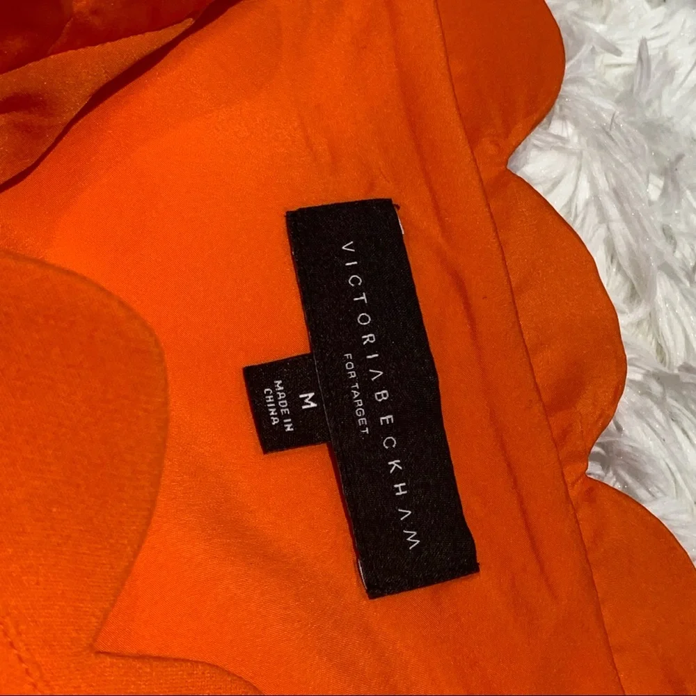 Victoria Beckham for Target  One Shoulder Dress Women orange M - Picture 10 of 13